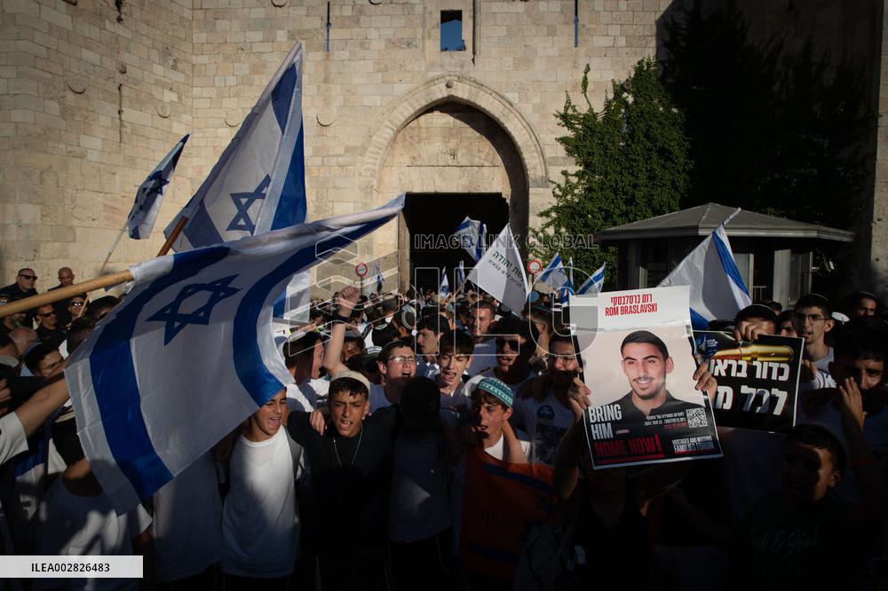 MIDEAST-JERUSALEM-JERUSALEM DAY-FLAG MARCH-CLASHES