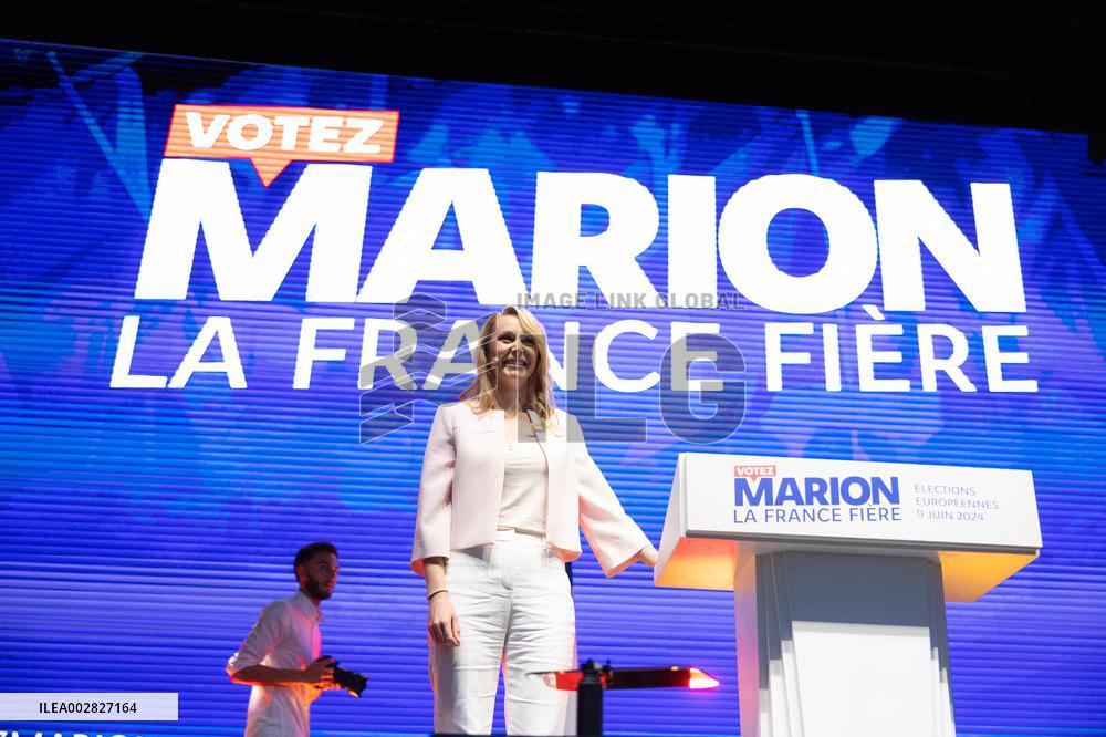 Last Campaign Meeting For Marion Marechal - Nice