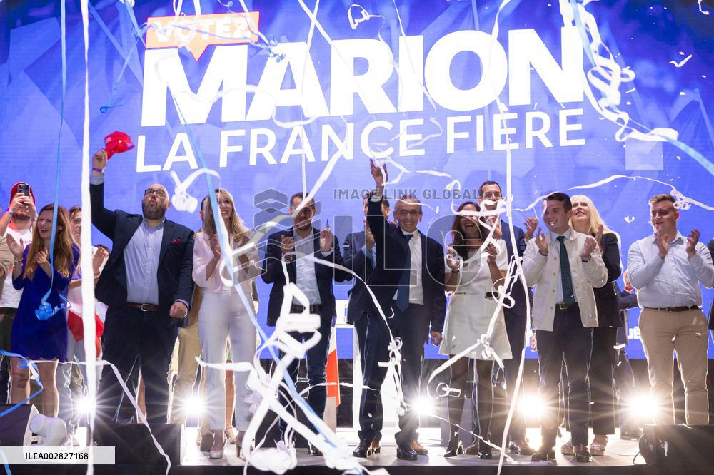 Last Campaign Meeting For Marion Marechal - Nice