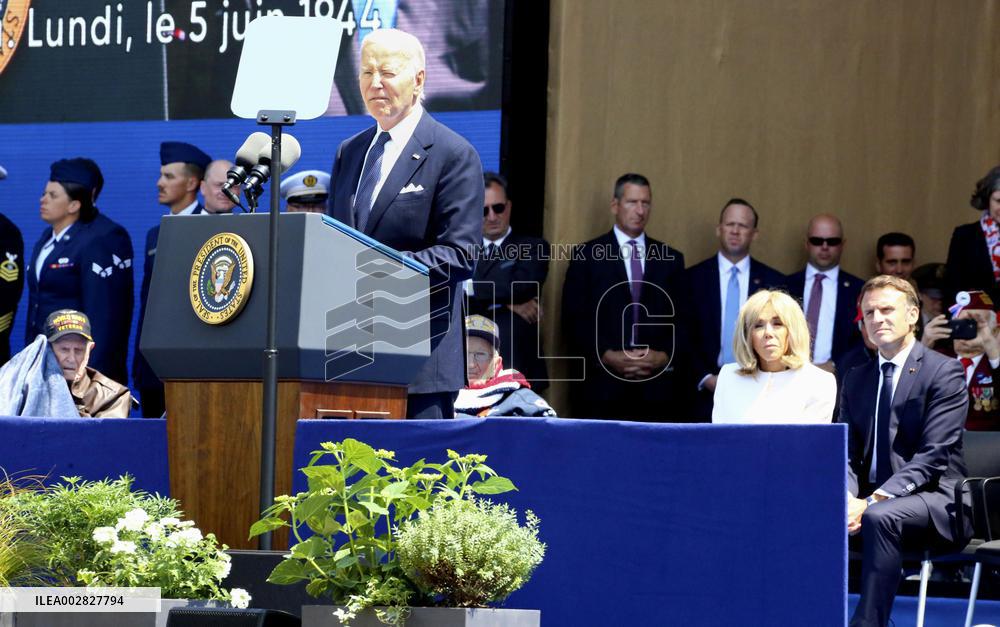 Biden at D-Day ceremony