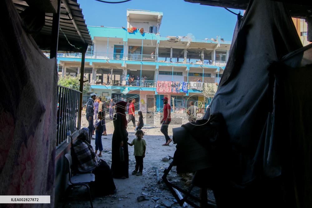 Israeli Strikes on UN-run School - Gaza
