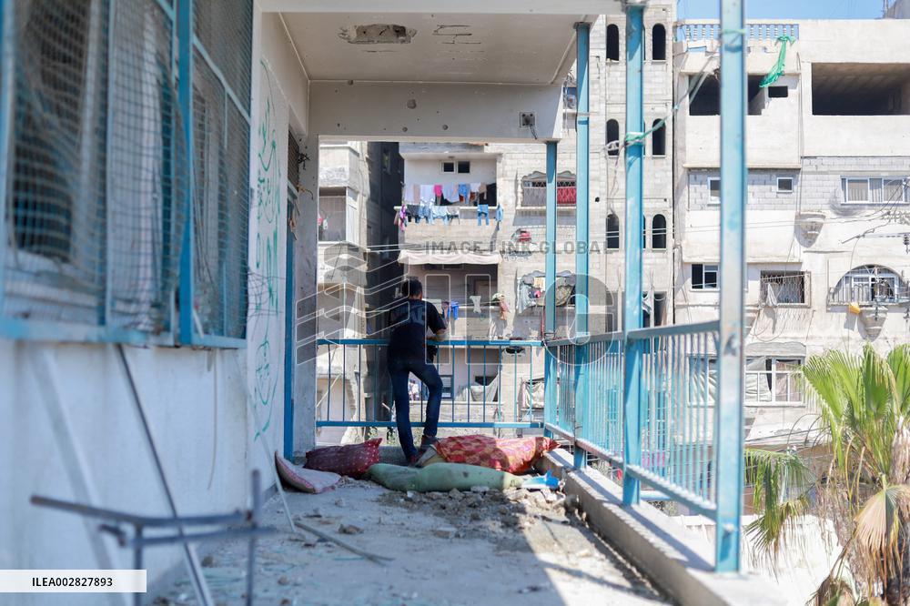 Israeli Strikes on UN-run School - Gaza