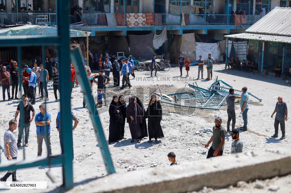 Israeli Strikes on UN-run School - Gaza