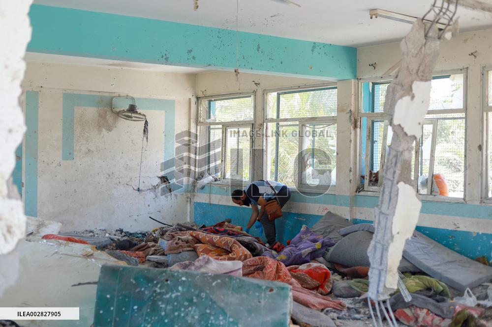 Israeli Strikes on UN-run School - Gaza
