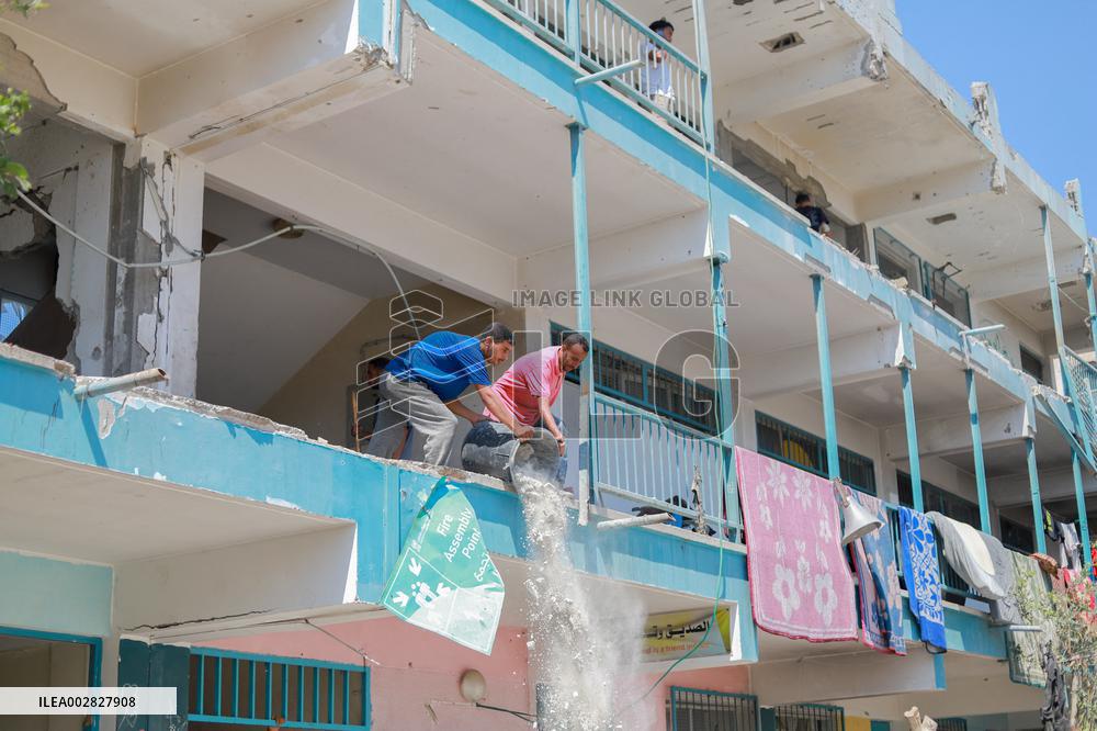 Israeli Strikes on UN-run School - Gaza