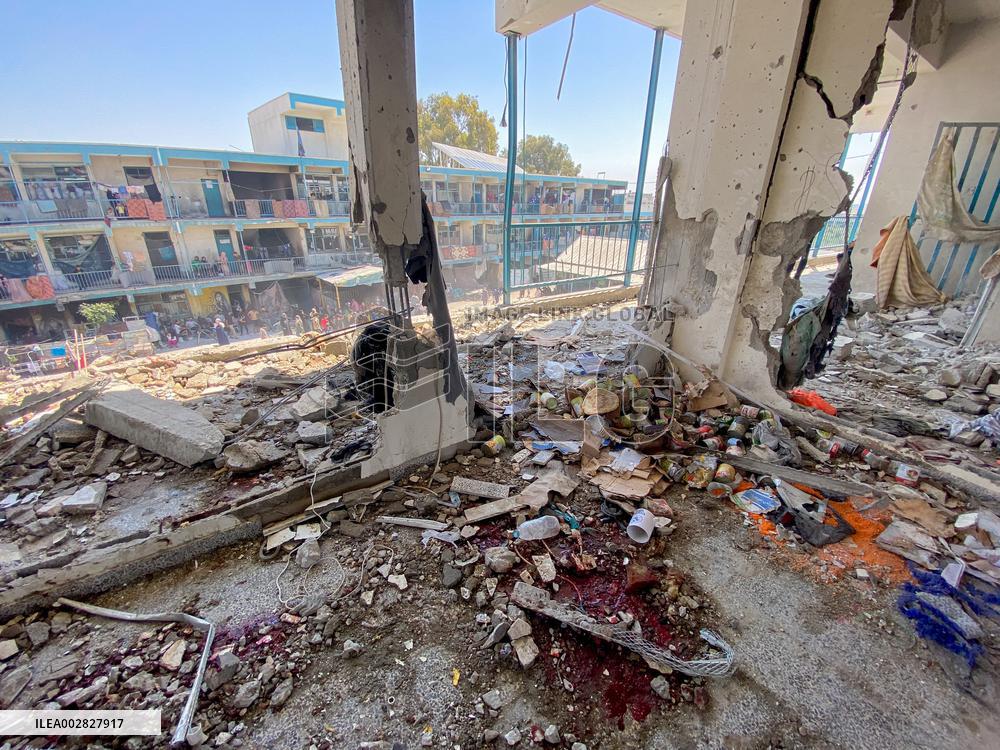 Israeli Strikes on UN-run School - Gaza