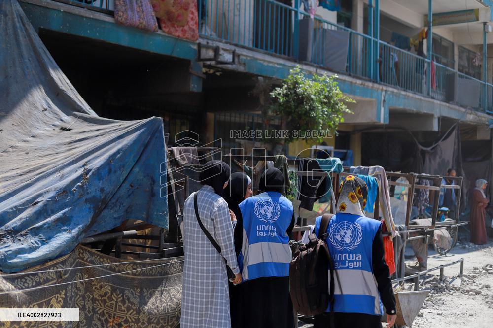 Israeli Strikes on UN-run School - Gaza