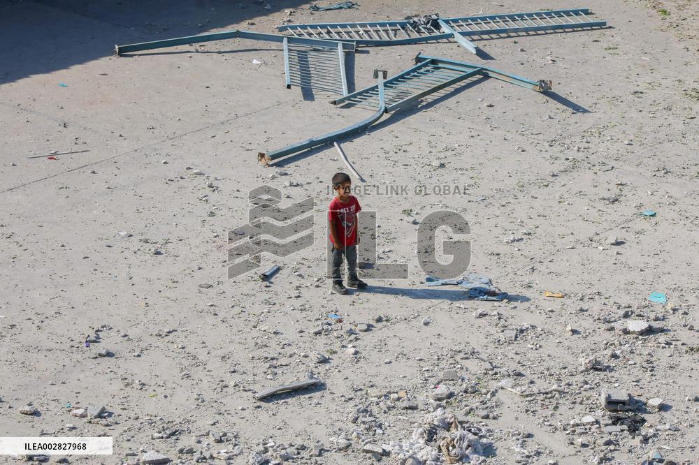 Israeli Strikes on UN-run School - Gaza