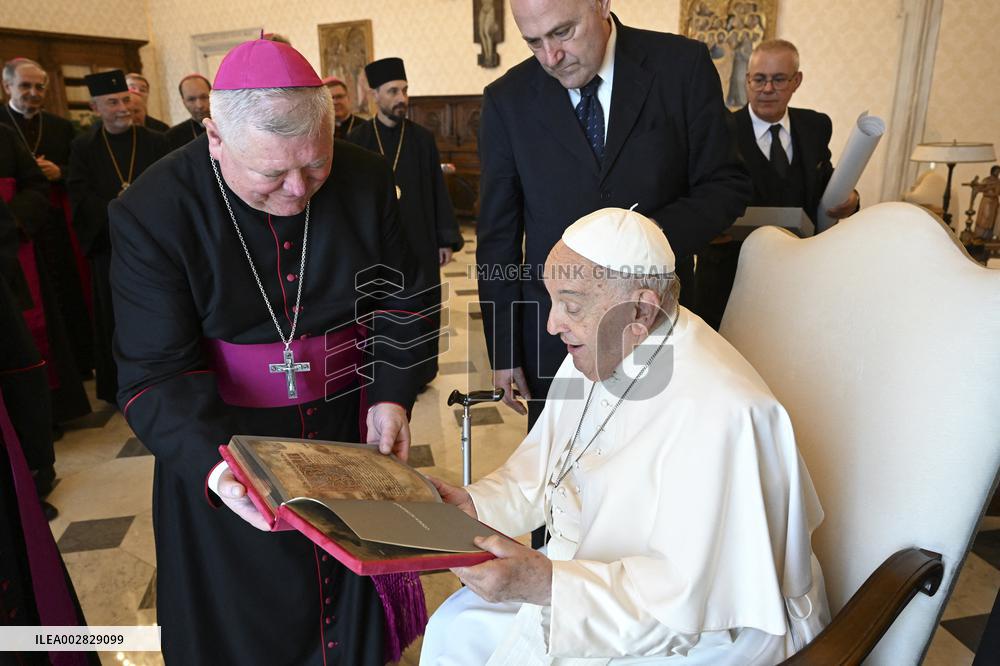 Pope Francis In Private Audiences - Vatican