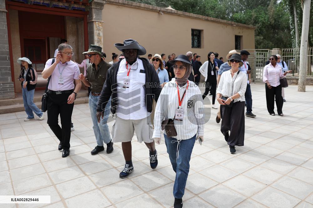 CHINA-GANSU-ENVOYS-VISIT (CN)