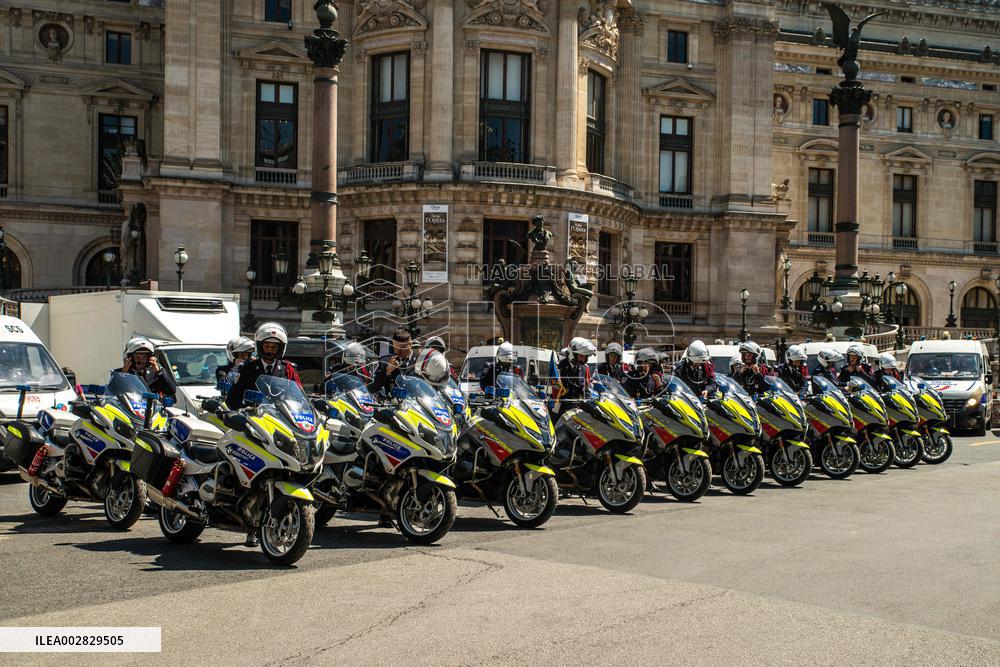 Convoy Of US President Jo Biden - Paris