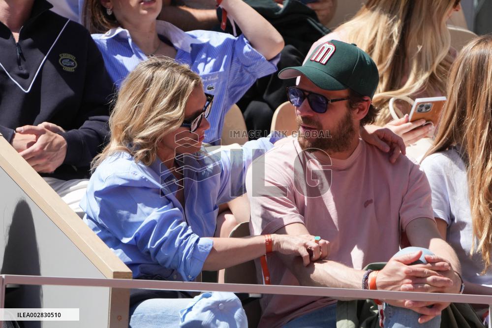 Celebrities In Stands During The 2024 French Open - Village Day Thirteen NB