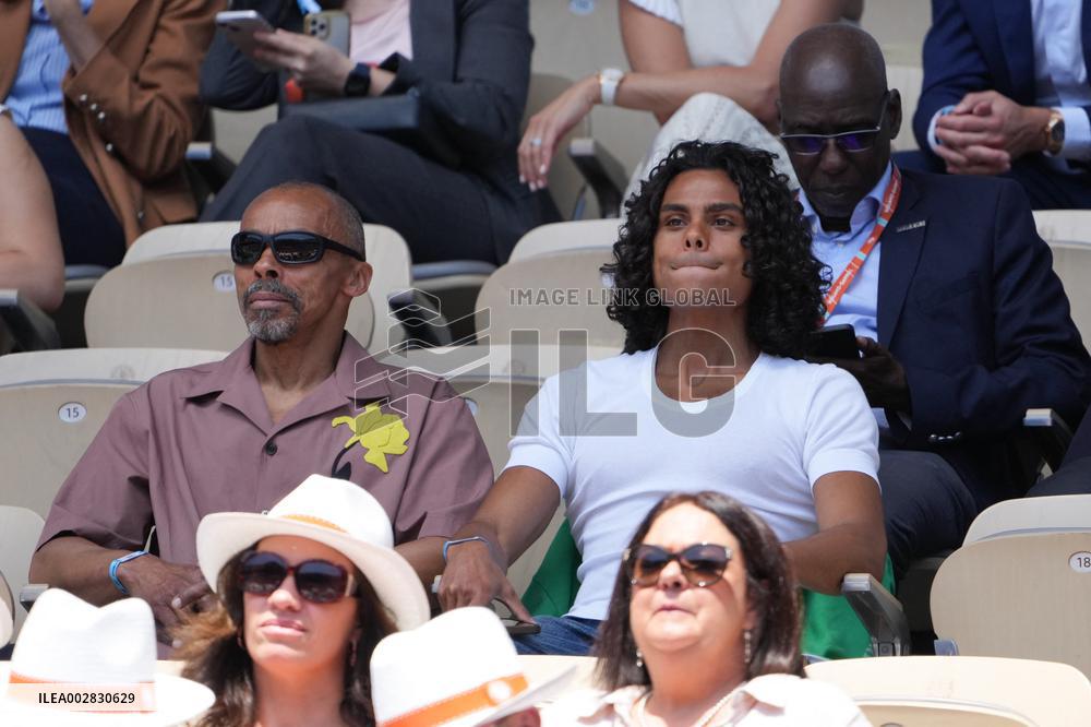 Celebrities In Stands During The 2024 French Open - Village Day Thirteen NB