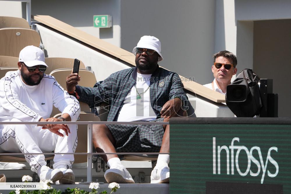 Celebrities In Stands During The 2024 French Open - Village Day Thirteen NB