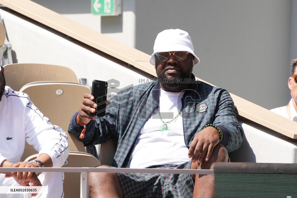 Celebrities In Stands During The 2024 French Open - Village Day Thirteen NB