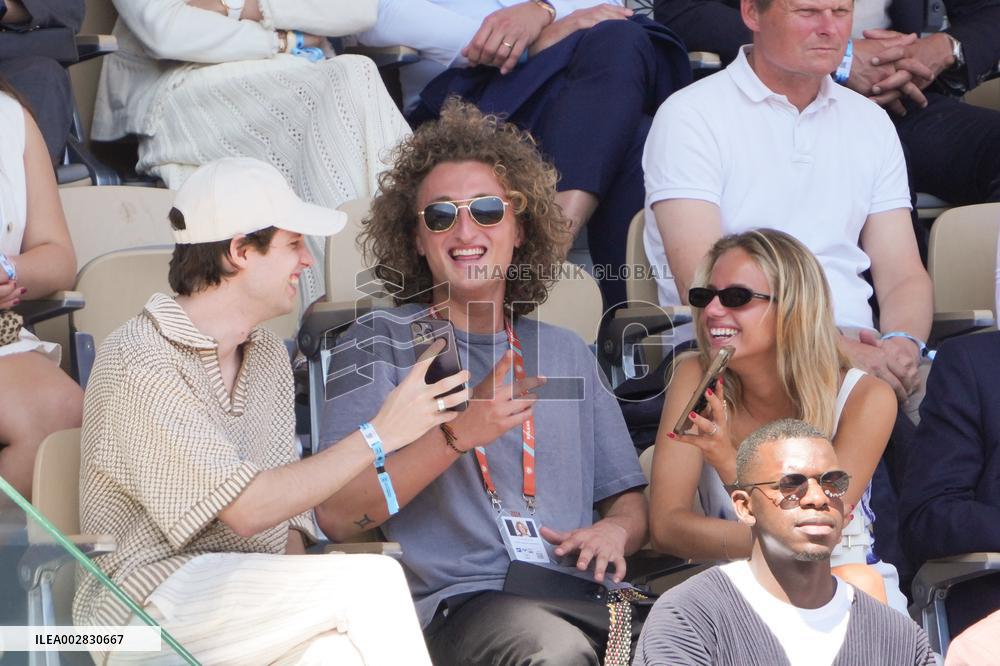Celebrities In Stands During The 2024 French Open - Village Day Thirteen NB