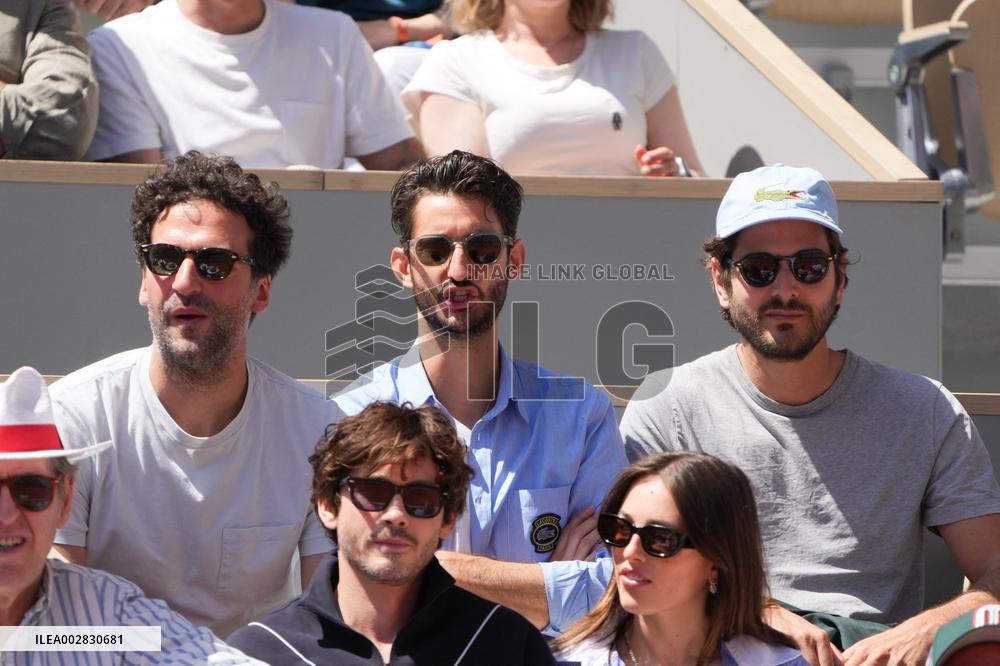Celebrities In Stands During The 2024 French Open - Village Day Thirteen NB