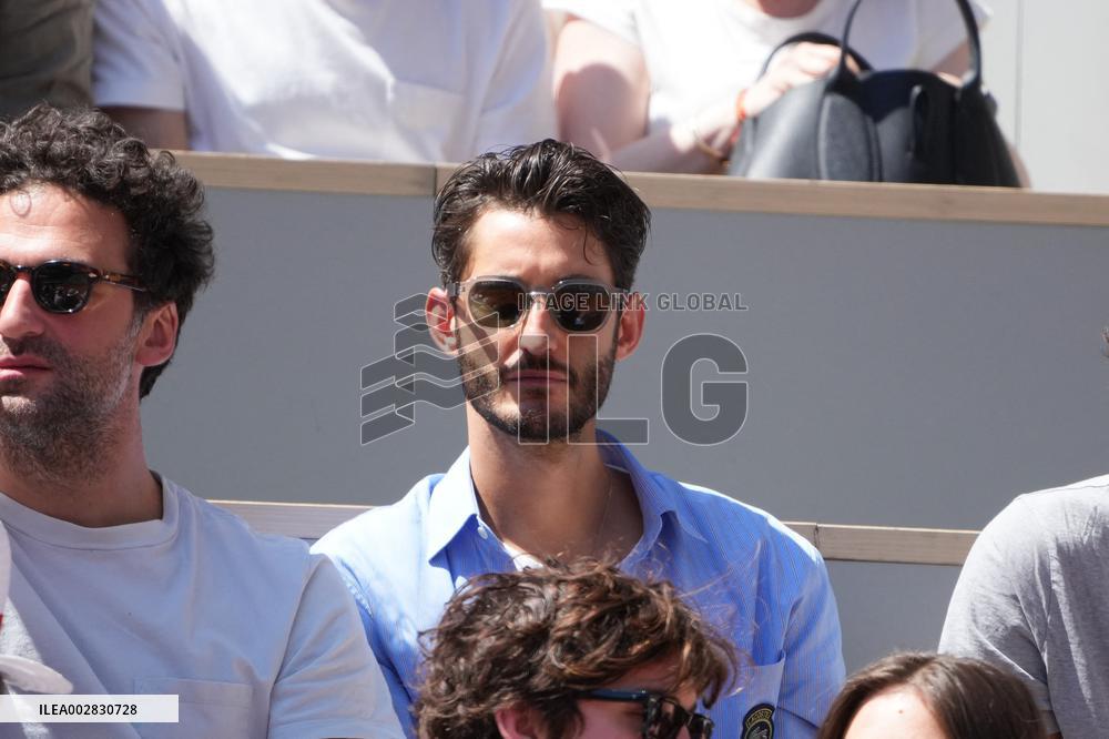 Celebrities In Stands During The 2024 French Open - Village Day Thirteen NB