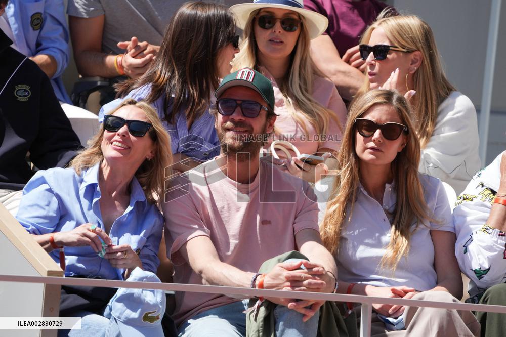 Celebrities In Stands During The 2024 French Open - Village Day Thirteen NB