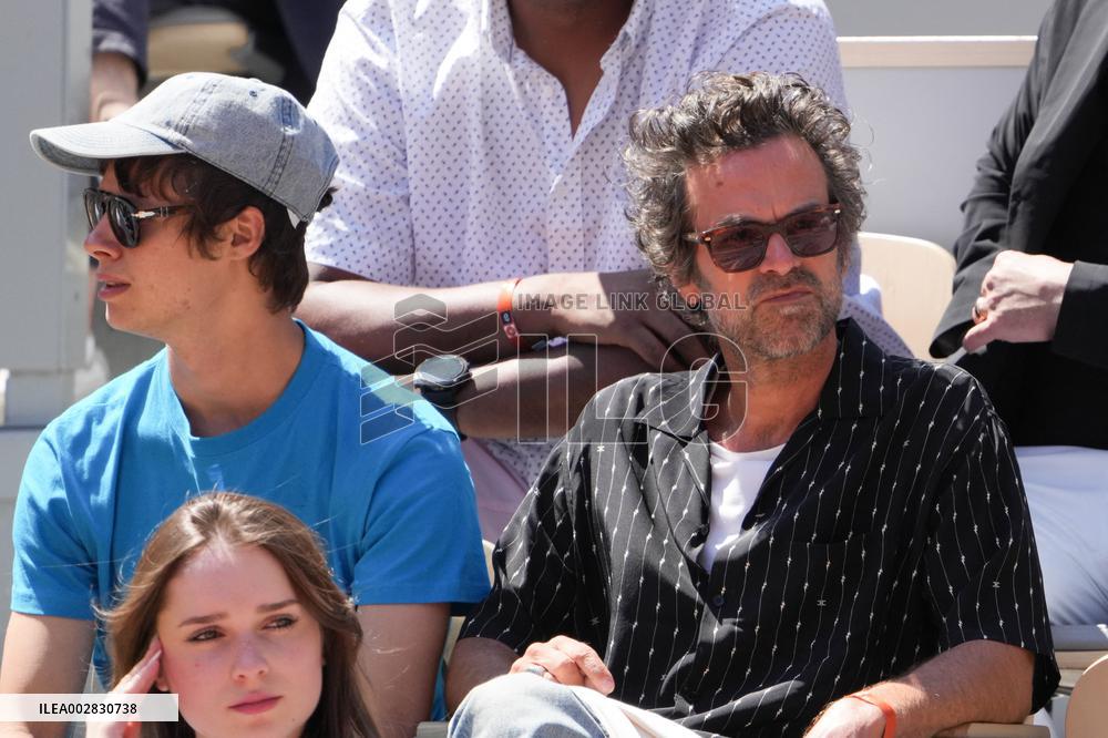 Celebrities In Stands During The 2024 French Open - Village Day Thirteen NB