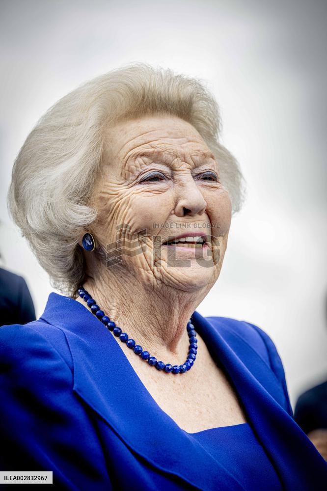 Princess Beatrix Christens A New Competition Boat  - Leiden
