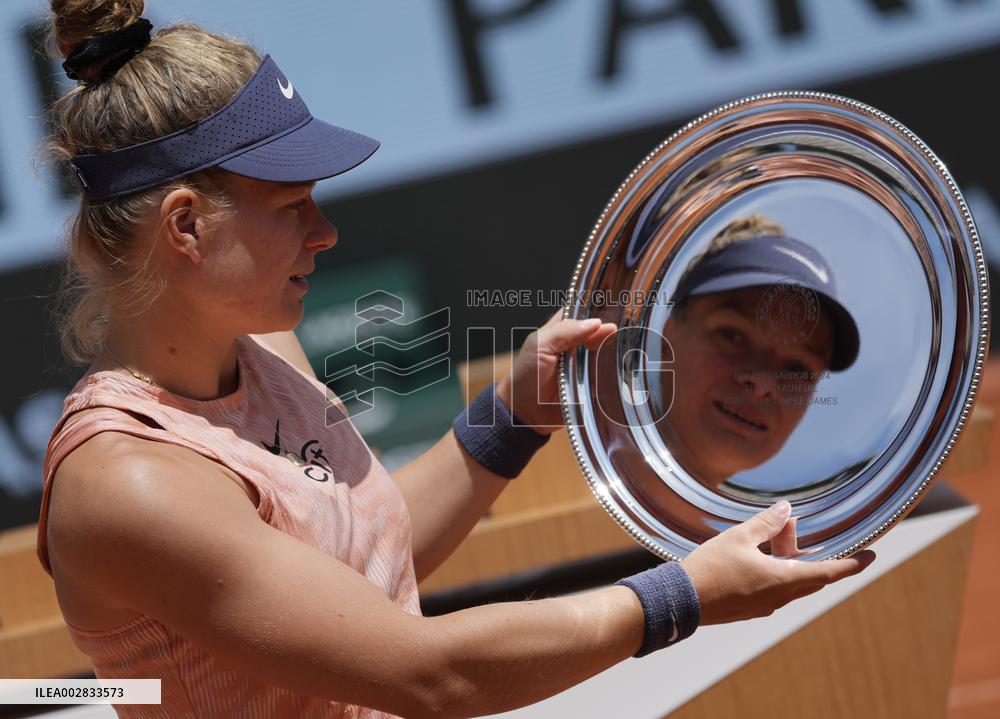 (SP)FRANCE-PARIS-TENNIS-FRENCH OPEN-WOMEN'S WHEELCHAIR SINGLES