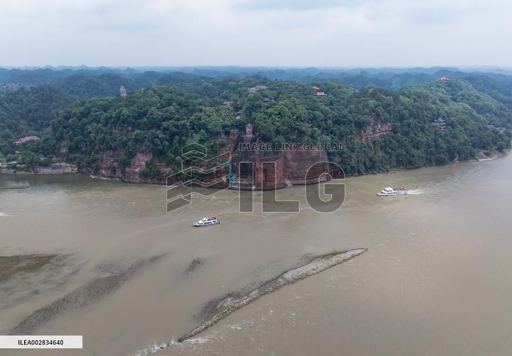 (FlyOverChina) CHINA-SICHUAN-WORLD HERITAGE-LESHAN GIANT BUDDHA (CN)