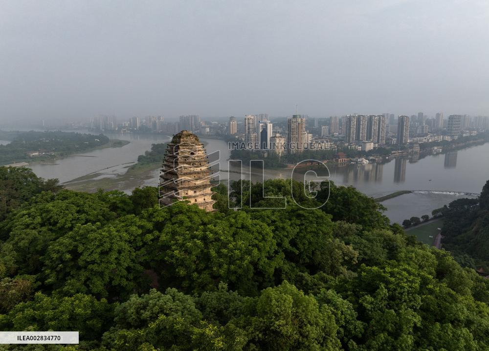 (FlyOverChina) CHINA-SICHUAN-WORLD HERITAGE-LESHAN GIANT BUDDHA (CN)
