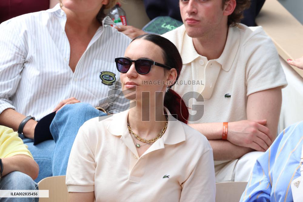 Celebrities In Stands During The 2024 French Open - Village Day Fourteen NB
