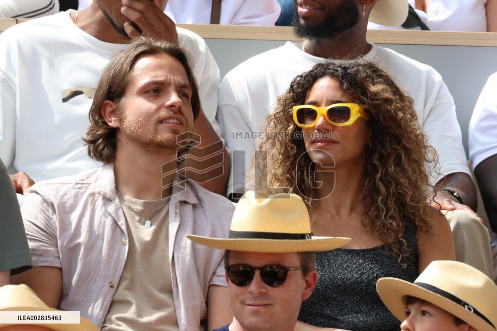 Celebrities In Stands During The 2024 French Open - Village Day Fourteen NB