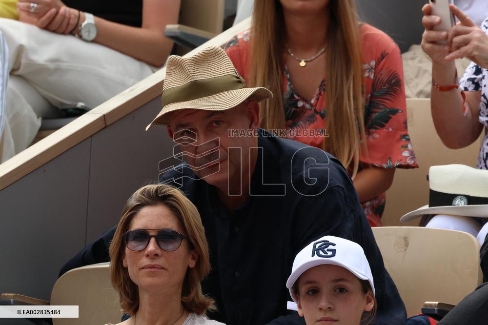 Celebrities In Stands During The 2024 French Open - Village Day Fourteen NB