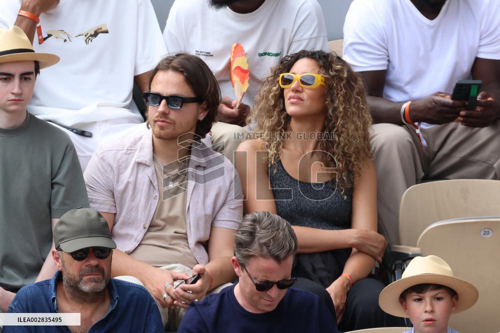 Celebrities In Stands During The 2024 French Open - Village Day Fourteen NB