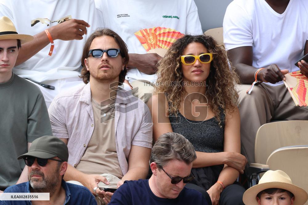 Celebrities In Stands During The 2024 French Open - Village Day Fourteen NB