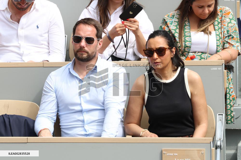 Celebrities In Stands During The 2024 French Open - Village Day Fourteen NB