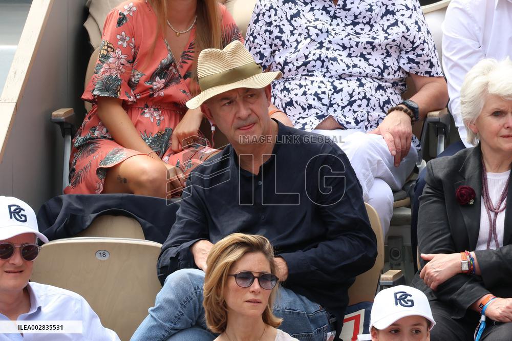 Celebrities In Stands During The 2024 French Open - Village Day Fourteen NB