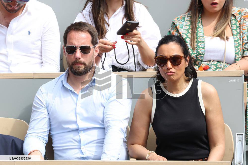 Celebrities In Stands During The 2024 French Open - Village Day Fourteen NB