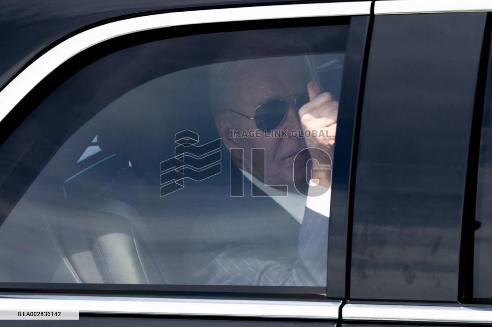 Joe Biden takes part in a Ceremony at the Arc de Triomphe - Paris