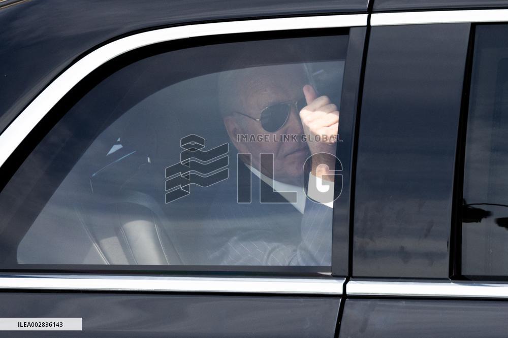 Joe Biden takes part in a Ceremony at the Arc de Triomphe - Paris
