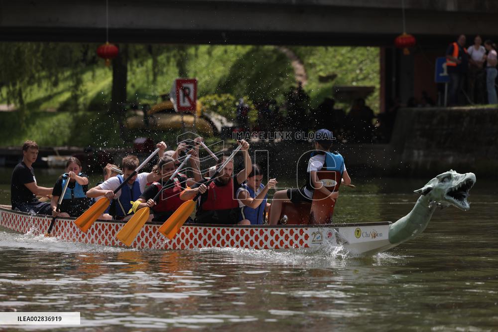 SLOVENIA-LJUBLJANA-DRAGON BOAT FESTIVAL-CELEBRATIONS