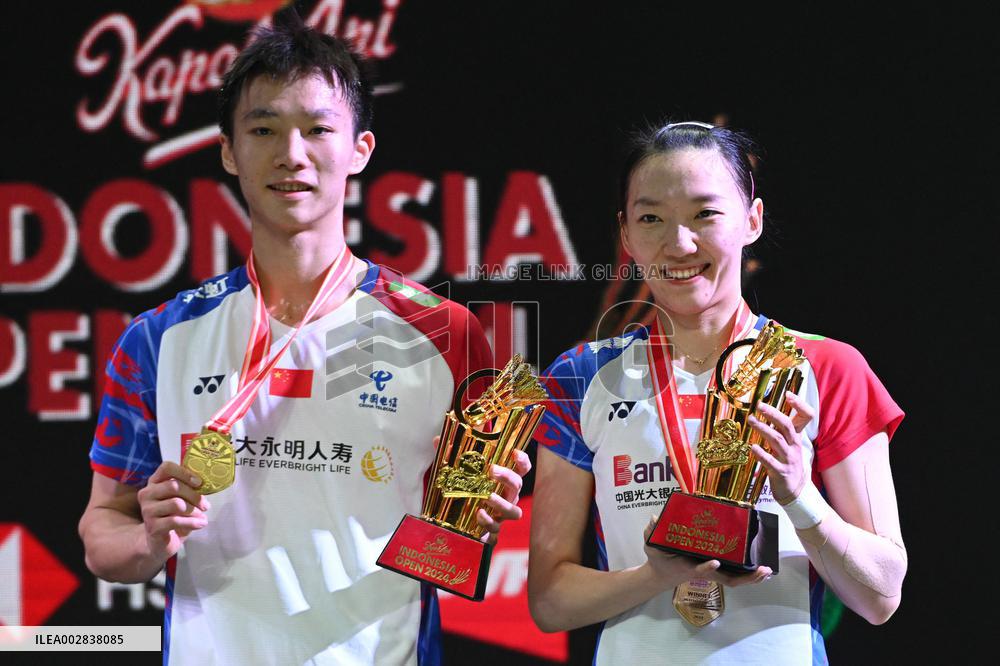(SP)INDONESIA-JAKARTA-BADMINTON-INDONESIA OPEN-MIXED DOUBLES-FINAL