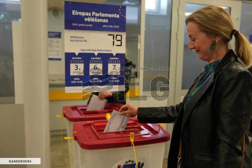 LATVIA-RIGA-EUROPEAN PARLIAMENT ELECTIONS-VOTING