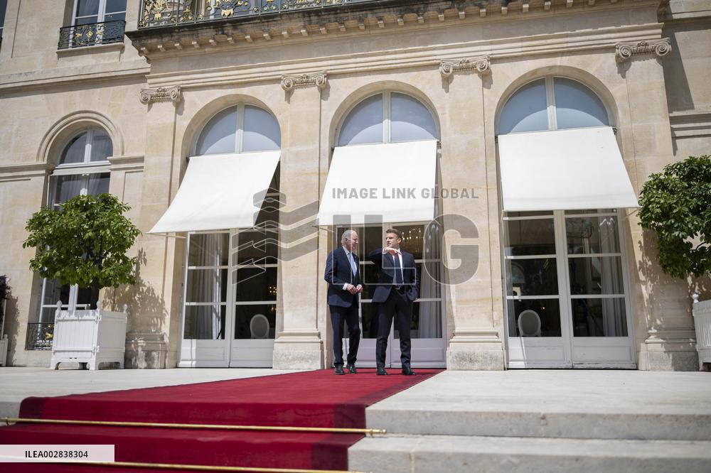 President Macron Meets With President Biden - Paris