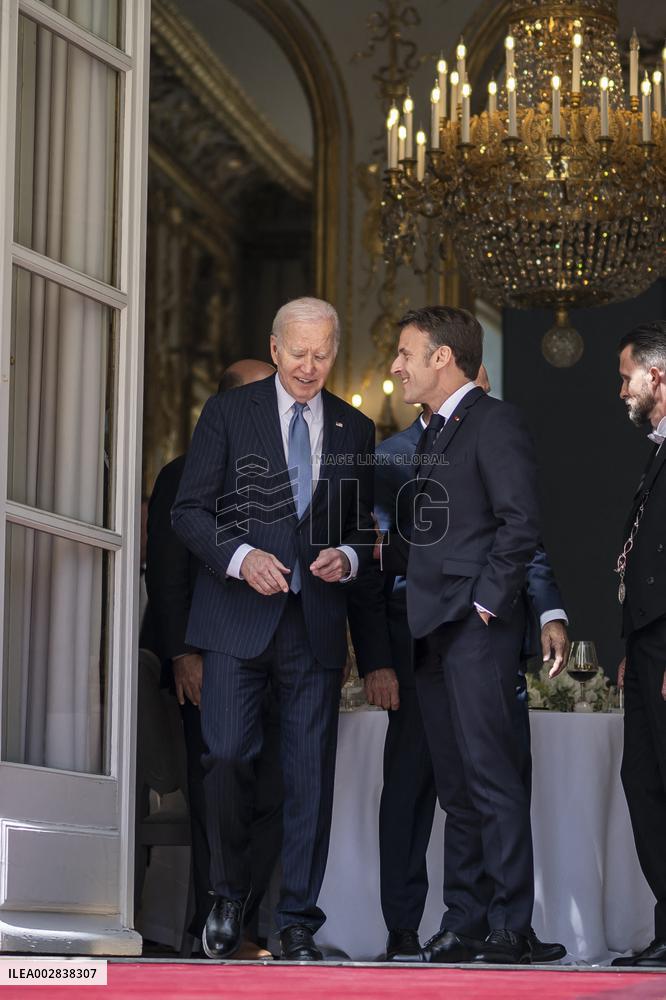 President Macron Meets With President Biden - Paris