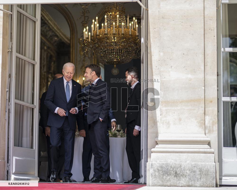 President Macron Meets With President Biden - Paris