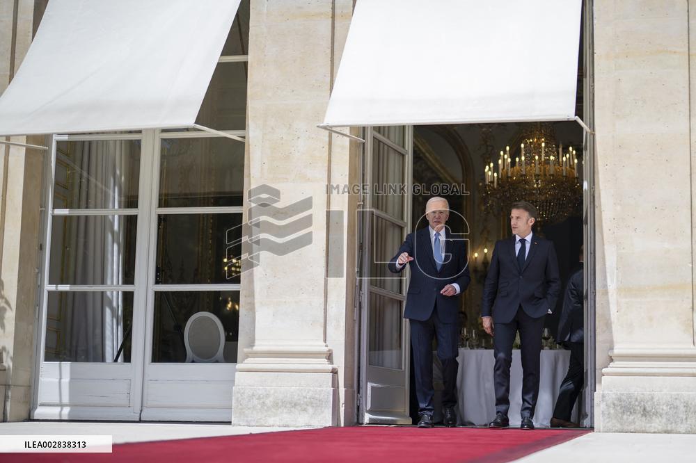 President Macron Meets With President Biden - Paris