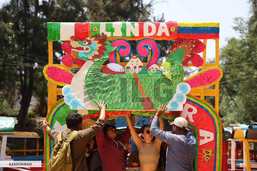 MEXICO-MEXICO CITY-DRAGON BOAT FESTIVAL-CELEBRATION