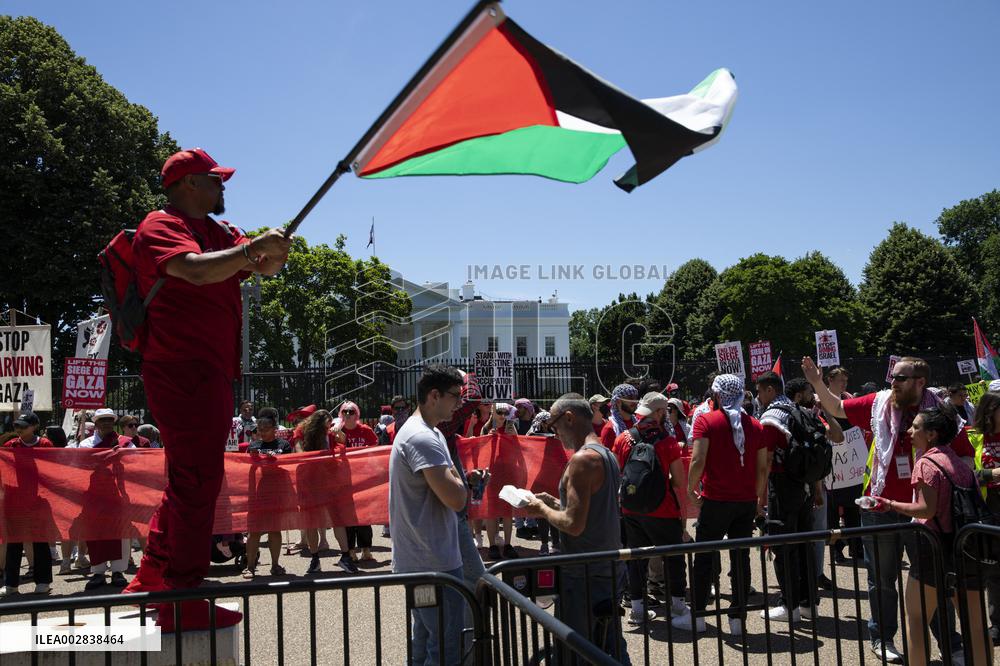 Pro-Palestine Protest Outside Of White House - Washington