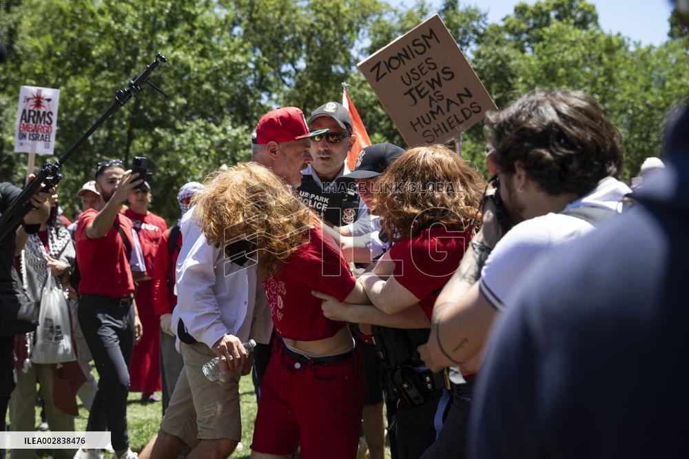 Pro-Palestine Protest Outside Of White House - Washington