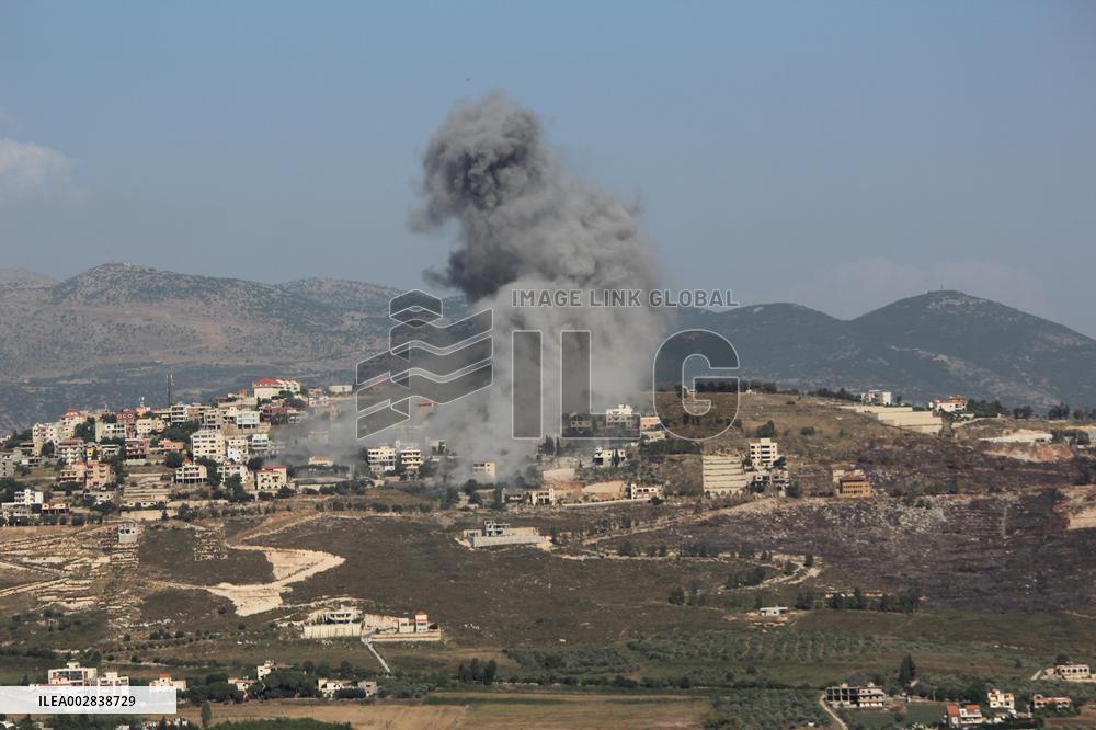 LEBANON-AITAROUN-ISRAEL-BORDER-TENSIONS