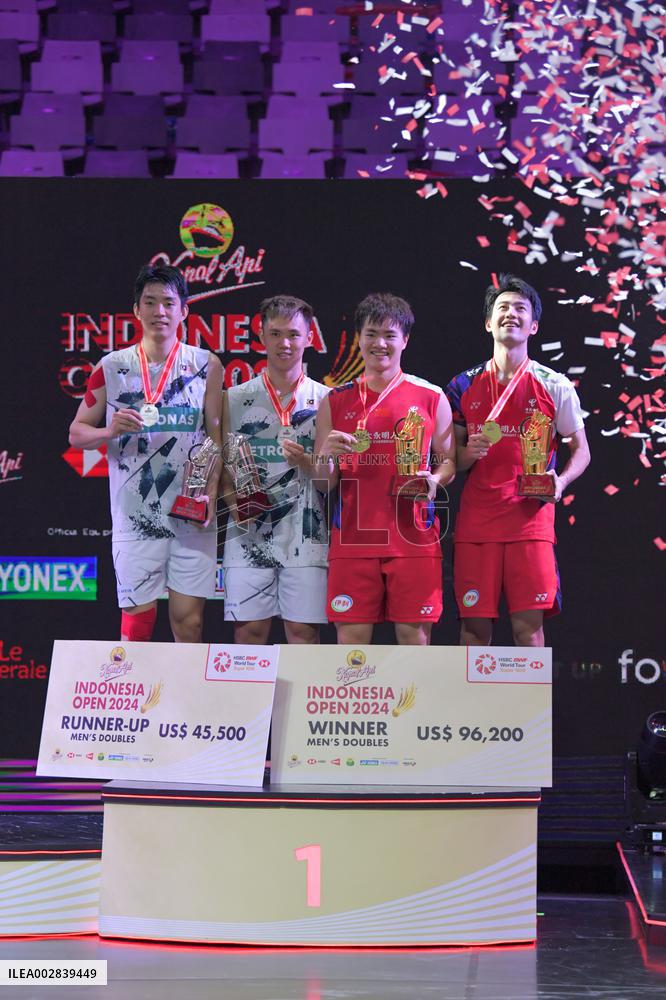 (SP)INDONESIA-JAKARTA-BADMINTON-INDONESIA OPEN-MEN'S DOUBLES-FINAL